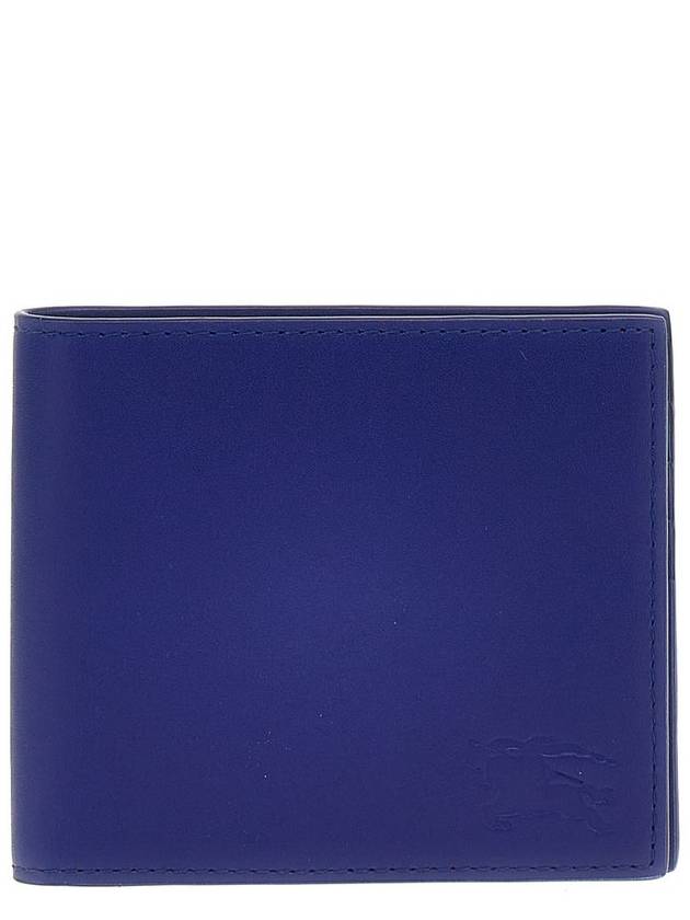 EKD Leather Bifold Half Wallet Blue - BURBERRY - BALAAN 2