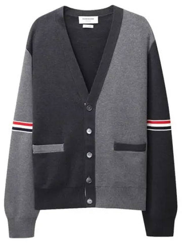 RWB arm banding Milano stitch fun mix cardigan men - THOM BROWNE - BALAAN 1