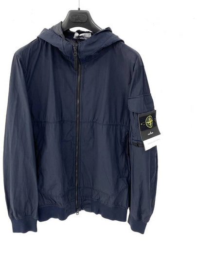 Men's Wappen Patch Naslan Watro Hooded Jacket Navy - STONE ISLAND - BALAAN 2