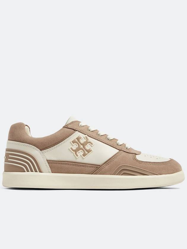 Women's Clover Court Low Top Sneakers Beige - TORY BURCH - BALAAN 2