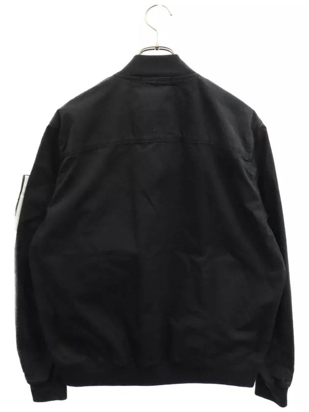 Compass Badge Bomber Jacket Black - STONE ISLAND - BALAAN 3