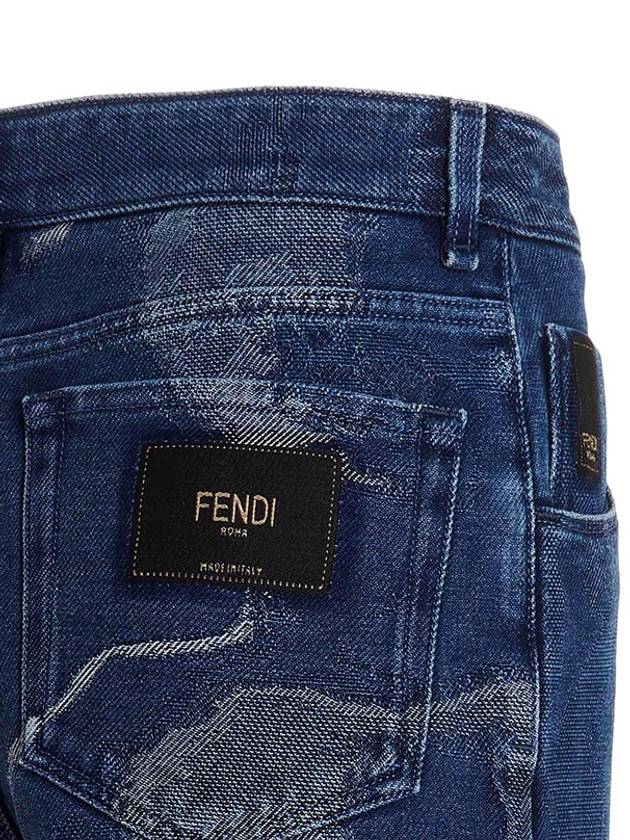 Moonlight Denim Straight Jeans - FENDI - BALAAN.