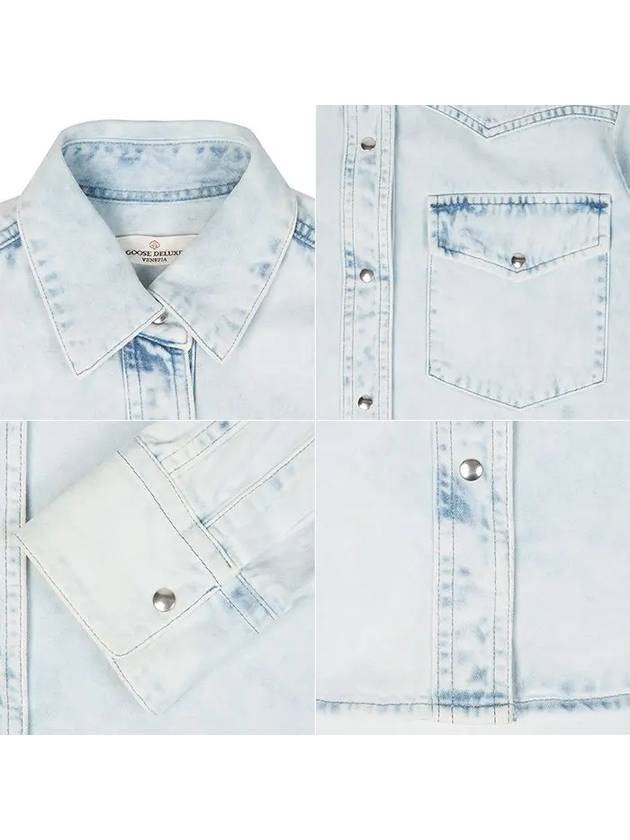 Light blue denim overshirt G330WP021 A2 - GOLDEN GOOSE - BALAAN 3