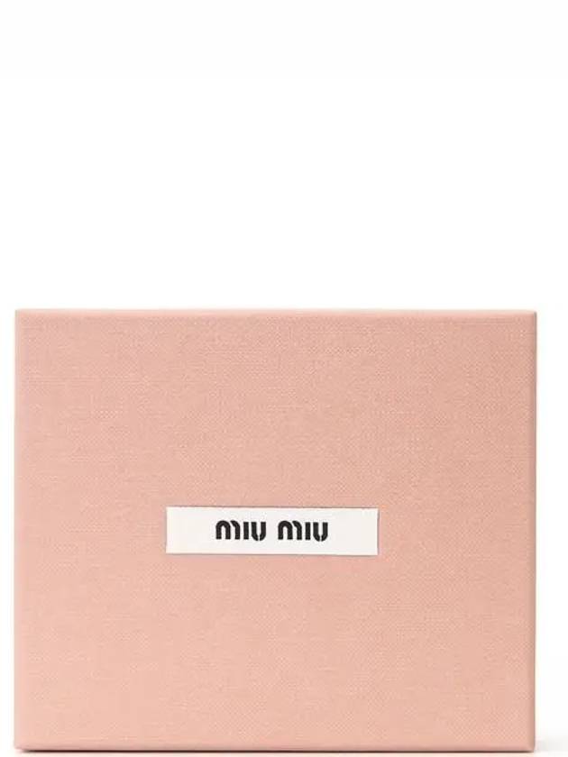 Matelasse Leather Half Wallet Beige - MIU MIU - BALAAN 7