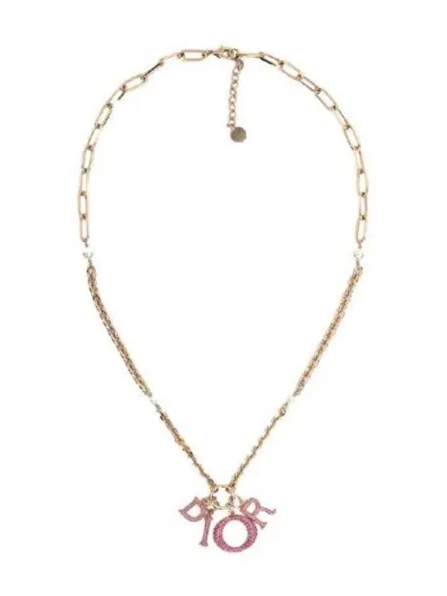 Dior logo charm necklace - DIOR - BALAAN 1