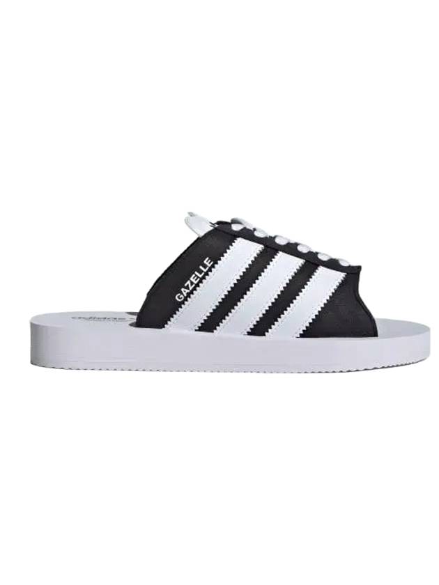 Gazelle Beach Slippers Black White - ADIDAS - BALAAN 1