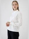 Heart logo mock neck long sleeve white - GOXO - BALAAN 4