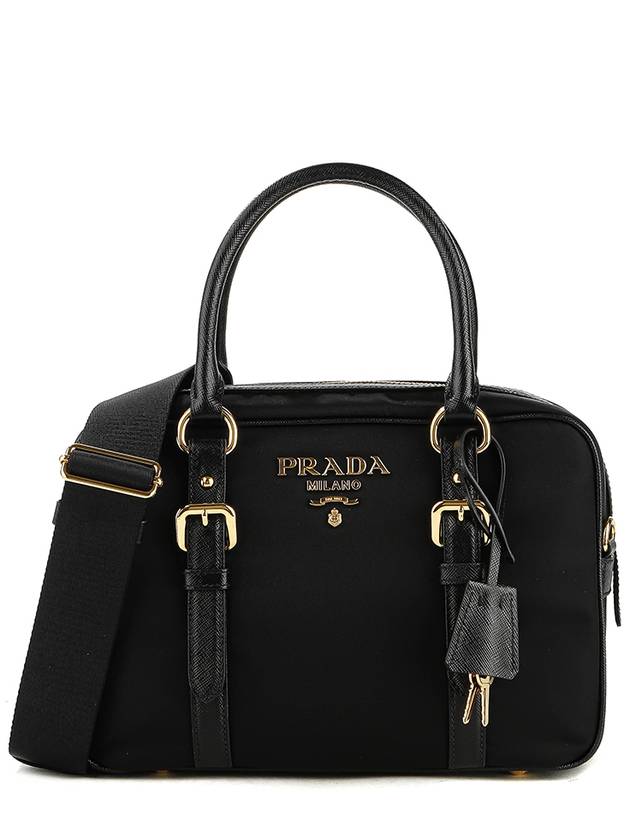 Tesuto Square Saffiano Tote Bag Black - PRADA - BALAAN 2