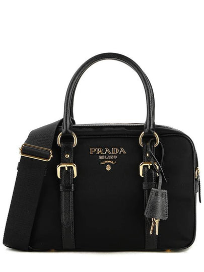 Tessuto Square Saffiano Tote Bag Black - PRADA - BALAAN 2