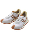 Flow Runner Nylon Suede Low Top Sneakers White - LOEWE - BALAAN 2