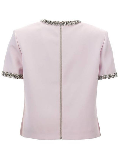 Self-Portrait 'Pink Satin Embellished' Top - SELF PORTRAIT - BALAAN 2