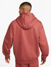 Swoosh Crew Neck Brushed Hoodie Canyon Rust - NIKE - BALAAN 5