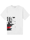 Graphic Logo Print Cotton Short Sleeve T-Shirt White - Y-3 - BALAAN 1