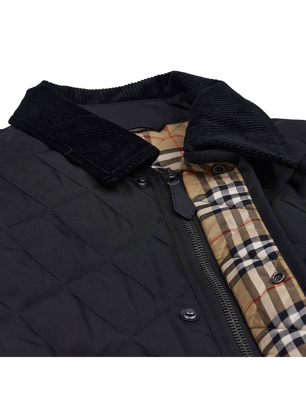 Quilted Thermoregulated Barn Jacket Black - BURBERRY - BALAAN 8