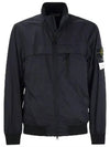 Garment Dyed Crinkle Reps R-Nylon Jacket Blue - STONE ISLAND - BALAAN 3