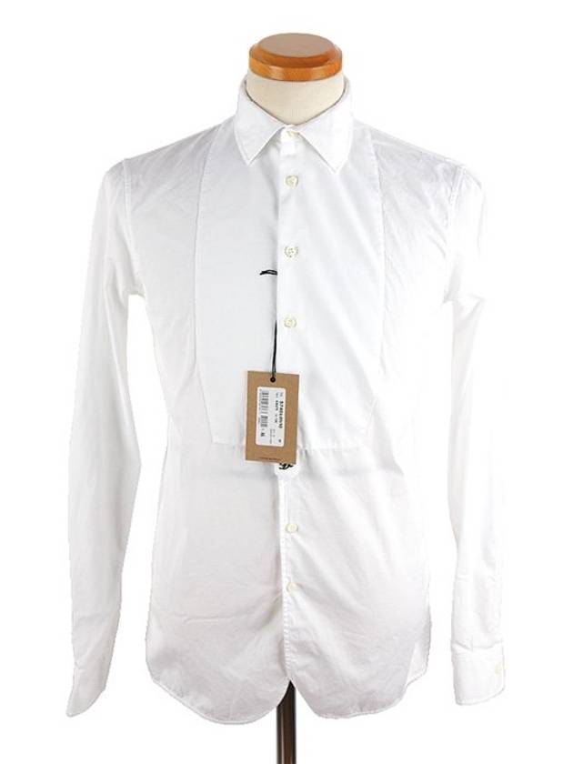 slim fit long sleeve shirt white - DSQUARED2 - BALAAN.