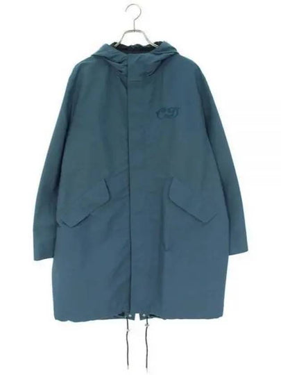 Homme Logo Fishtail Parka Blue - DIOR - BALAAN 2