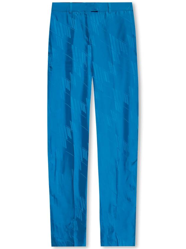 The Attico ‘Jagger’ Monogrammed Trousers, Women's, Blue - THE ATTICO - BALAAN 1