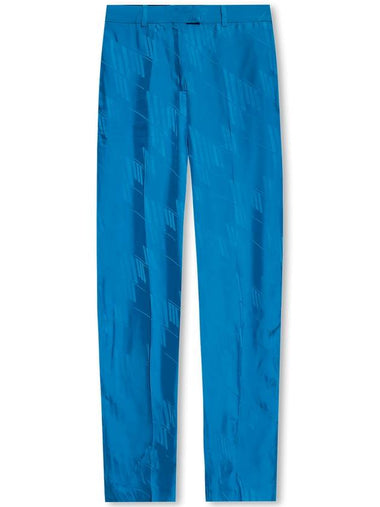 The Attico ‘Jagger’ Monogrammed Trousers, Women's, Blue - THE ATTICO - BALAAN 1