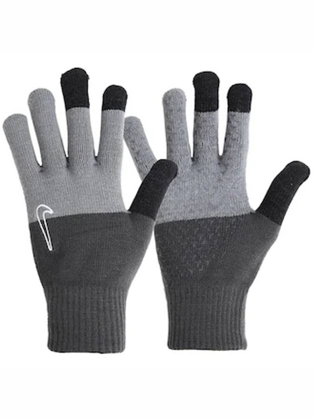 TechGrip Graphic Knit Gloves Gray - NIKE - BALAAN 1