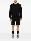 Wappen Patch Crew Neck Cotton Sweatshirt Black - STONE ISLAND - BALAAN 3