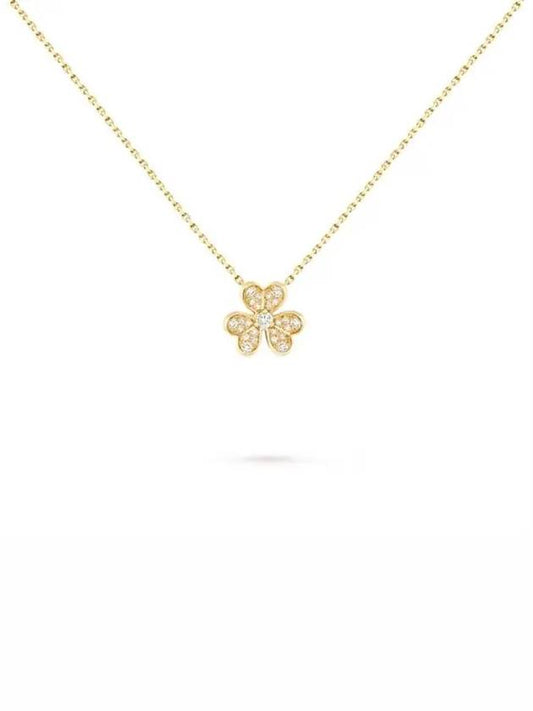 Freeball Pendant Mini Model Diamond Necklace Gold - VANCLEEFARPELS - BALAAN 2