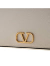 V Logo Signature Leather Chain Shoulder Bag Ivory - VALENTINO - BALAAN 8