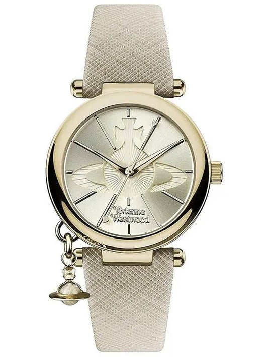 ORB Pop Quartz Watch Gold Beige - VIVIENNE WESTWOOD - BALAAN.