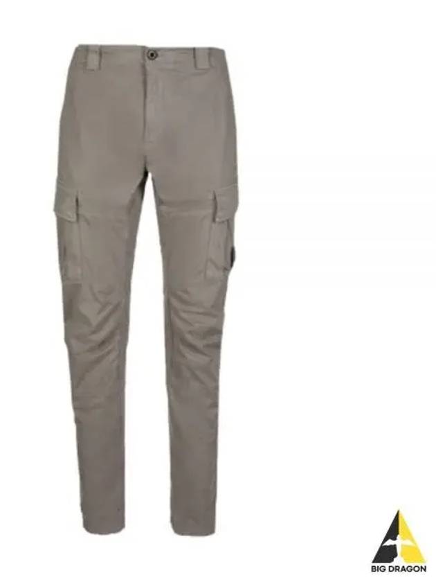 Lens Patch Stretch Satin Cargo Straight Pants Grey - CP COMPANY - BALAAN 2