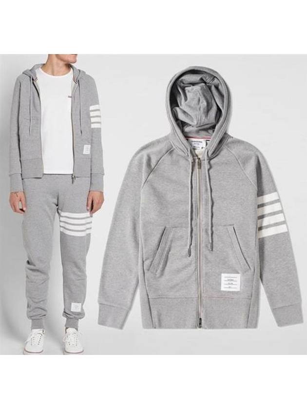 diagonal hood zip up gray 5 - THOM BROWNE - BALAAN 8