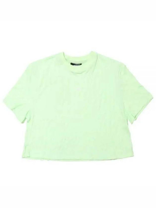 Aurelia Crop Short Sleeve T-Shirt Patina Green - J.LINDEBERG - BALAAN 1