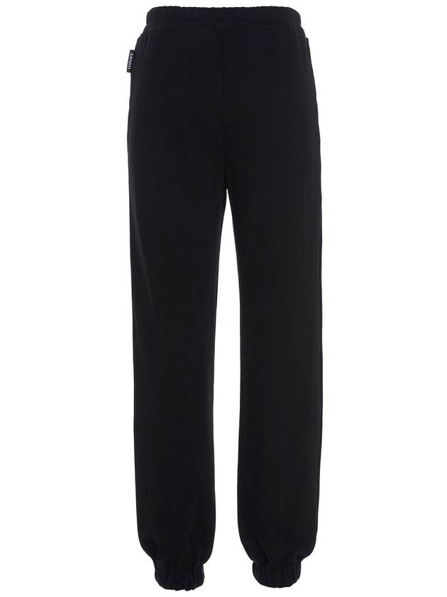 Women's Lettering Track Pants Black - VERSACE - BALAAN.