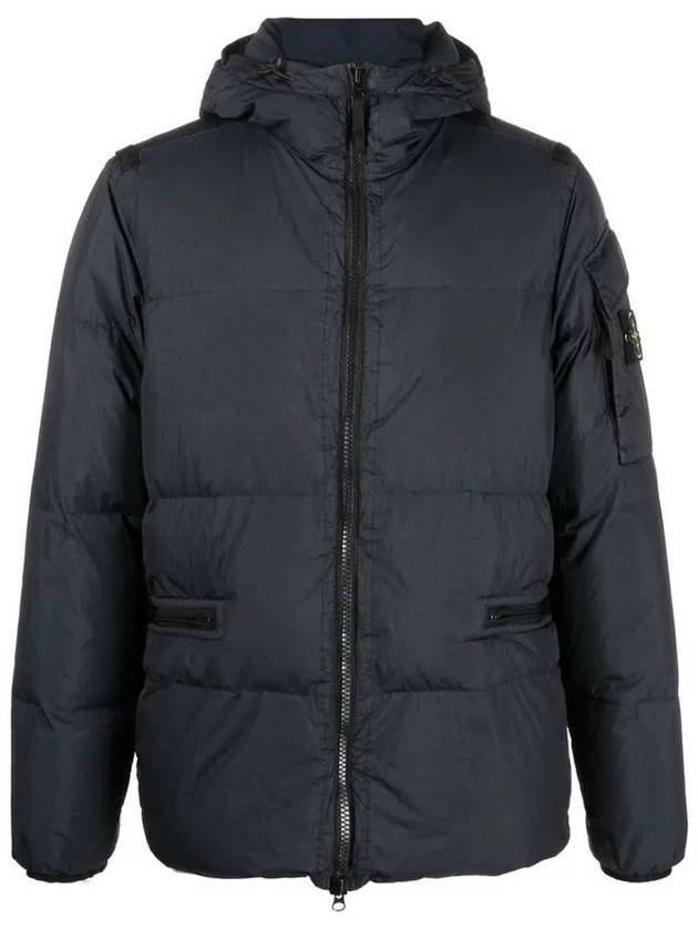 Men's Wappen Patch Crinkle Wraps Padding Navy - STONE ISLAND - BALAAN 2