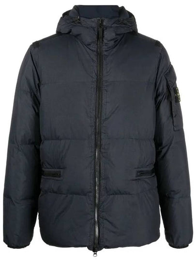 Men's Wappen Patch Crinkle Wraps Padding Navy - STONE ISLAND - BALAAN 2