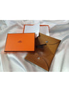 Calvi Card Holder Shamkilla Goatskin Palladium Hardware Bronze Dor H078382CKU8 - HERMES - BALAAN 6