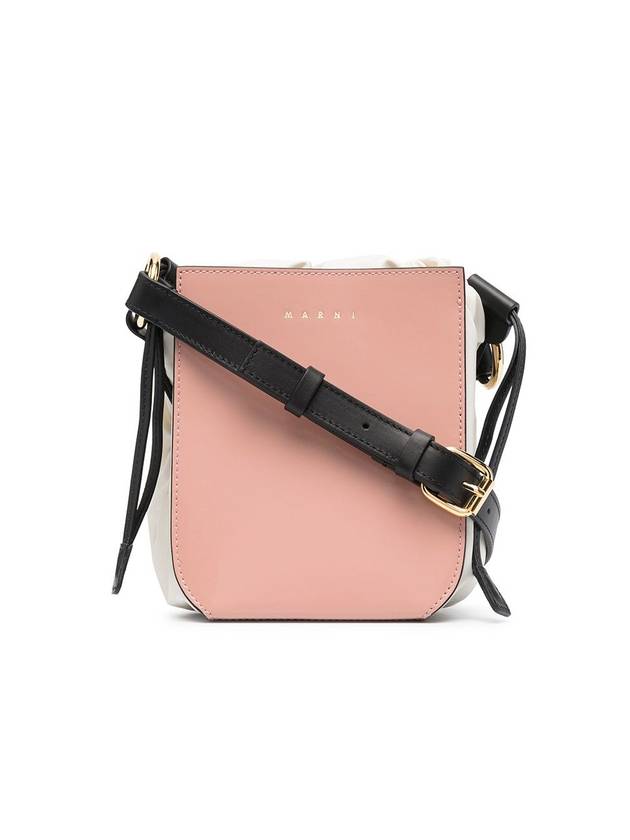 Gusset Shoulder Bucket Bag Pink - MARNI - BALAAN 1