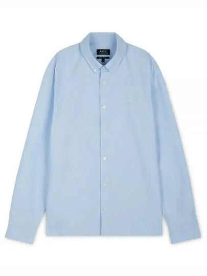 Men's Chemise GreGG Long Sleeve Shirt Light Blue - A.P.C. - BALAAN 2