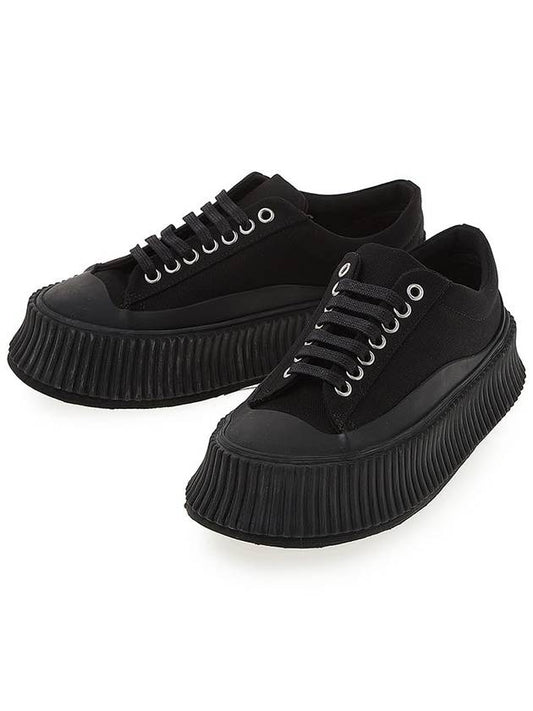 Platform Low Top Sneakers Black - JIL SANDER - BALAAN 2