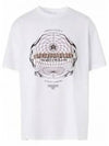 Globe Logo Graphic Short Sleeve T-Shirt White - BURBERRY - BALAAN 2