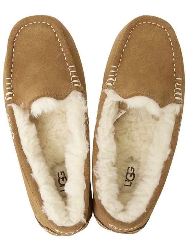 Ansley Fur Moccasin Slipper Chestnut - UGG - BALAAN 3