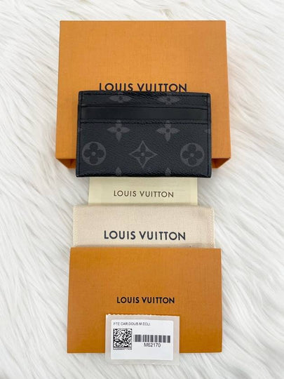 Women s Double Card Holder Monogram Eclipse M62170 Condition A - LOUIS VUITTON - BALAAN 2