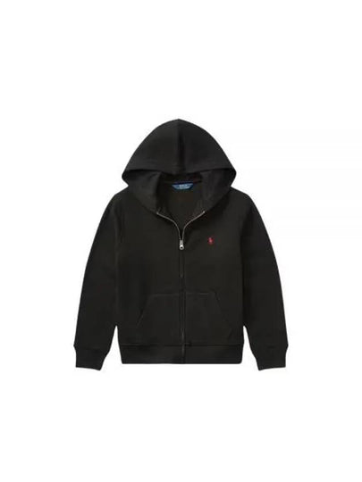 Kids Logo Knit Hooded Zip-Up Jacket Black - POLO RALPH LAUREN - BALAAN 2