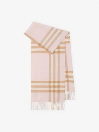 Classic Check Cashmere Muffler Pink - BURBERRY - BALAAN 2