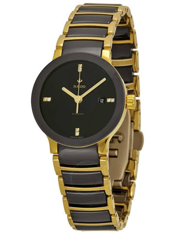 Rado Centrix S Automatic Black Dial Black Ceramic Ladies Watch R30034712 - RADO - BALAAN 1