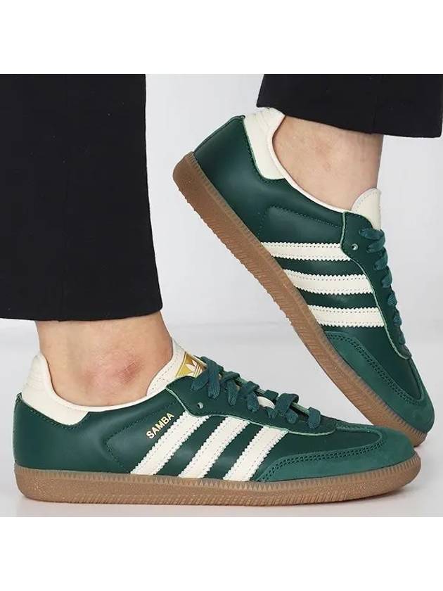 Samba OG Leather Low Top Sneakers Collegiate Green - ADIDAS - BALAAN 2