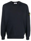 Wappen Patch Crew Neck Sweatshirt Navy - STONE ISLAND - BALAAN 3