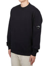 Diagonal Raised Fleece Lens Sweatshirt Black - CP COMPANY - BALAAN 3