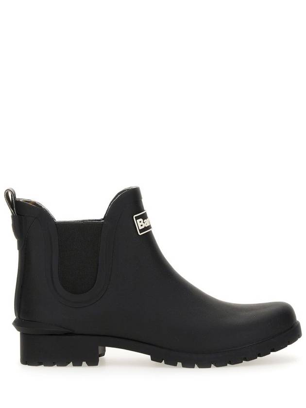 Wilton Wellington Chelsea Rain Boots Black - BARBOUR - BALAAN 2