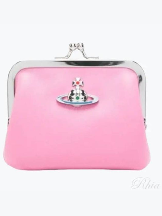 Nappa Leather ORB Logo Coin Purse Pink - VIVIENNE WESTWOOD - BALAAN 2