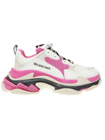 Women's Triple S Low Top Sneakers Pink - BALENCIAGA - BALAAN.